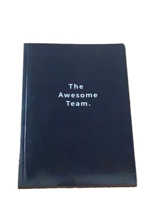 Other - Black Journal Notebook The Awesome Team New
